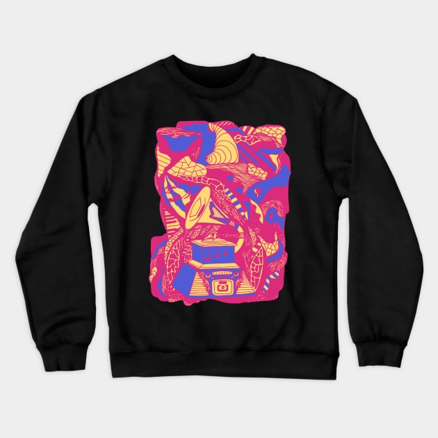 Trimec Gramophone Crewneck Sweatshirt by kenallouis